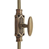 Hamilton Brass Stepney Door Brass Cremone/Espagnolette Bolt 9 feet Antique Brass Lacquered Up to 9 feet Doors