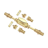 Hamilton Brass Stepney Door Brass Espagnolette Bolt or Cremone Bolt 9 feet Polished Brass Lacquered for Doors Up to 9 feet