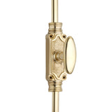 Hamilton Brass Stepney Door Brass Espagnolette Bolt or Cremone Bolt 9 feet Polished Brass Lacquered for Doors Up to 9 feet