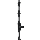 Hamilton Brass Stepney Door Iron Espagnolette Bolt or Cremone Bolt 9 feet Black Powder Coated Upto 9 feet Doors