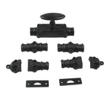 Hamilton Brass Stepney Door Iron Espagnolette Bolt or Cremone Bolt 9 feet Black Powder Coated Upto 9 feet Doors