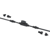 Hamilton Brass Stepney Door Iron Espagnolette Bolt or Cremone Bolt 9 feet Black Powder Coated Upto 9 feet Doors