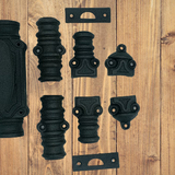 Hamilton Brass Stepney Door Iron Espagnolette Bolt or Cremone Bolt 9 feet Textured Matt Black Finish Up to 9 feet Doors