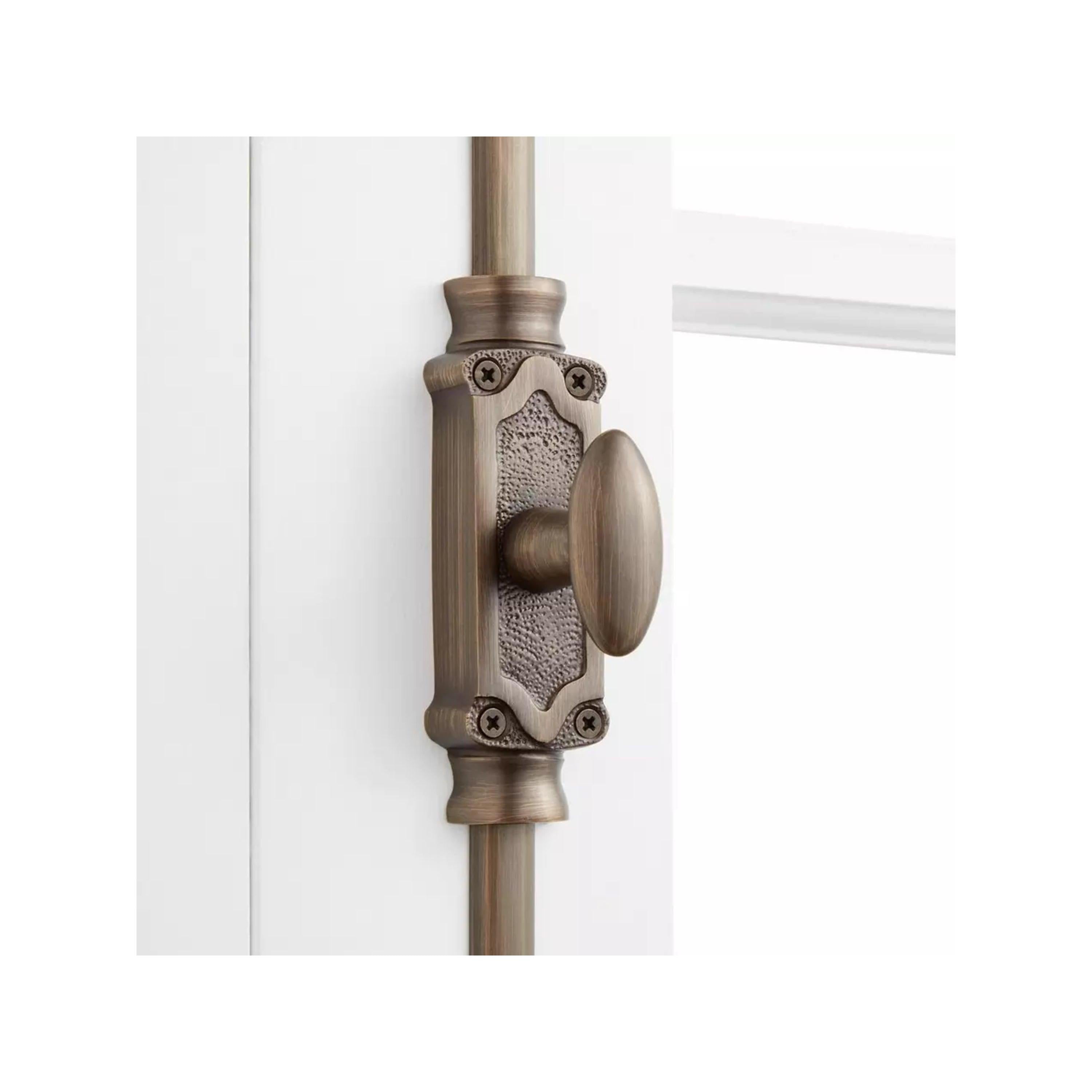 Hamilton Brass Stepney Window Brass Cremone/Espagnolette Bolt Hardware 6 feet Antque Brass Lacquered Upto 6 feet