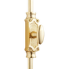 Hamilton Brass Stepney Window Brass Espagnolette Bolt or Cremone Bolt Hardware 6 feet Polished Brass Lacquered Up to 6 feet