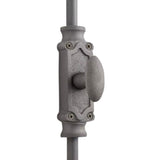 Hamilton Brass Stepney Window Iron Espagnolette Bolt or Cremone Bolt Hardware 6 feet Antique Iron Finish Upto 6 feet