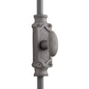 Hamilton Brass Stepney Window Iron Espagnolette Bolt or Cremone Bolt Hardware 6 feet Antique Iron Finish Upto 6 feet