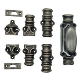 Oval Knob Espagnolette Bolt -Up to 9 Feet Doors |windows | Cabinets | Black Espagnolette Bolt |Pewter Espagnolette Bolt