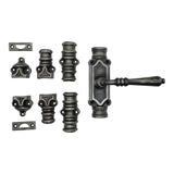Lever Handle Espagnolette Bolt - Upto 9' - Antique Pewter Finish
