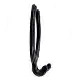 HAMILTON BRASS Wall Mounted Cast Iron Horseshoe Style Double Coat Hook | Black Powder Coated Hook | 110 mm Height × 81 mm Width × 26 mm Depth × 71 mm Base Width | Decorative Hanger for Coats