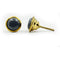 Round Knob with Ceramic Finish | Black & Gold Decorative Cabinet & Drawer | Resin & Brass Furniture Handle for Dresser, Wardrobe | 37.5x37.5 mm Face | 25.5 mm Depth | 65 mm Screw