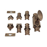 Hamilton Brass Stepney Door Brass Cremone/Espagnolette Bolt 9 feet Antique Brass Lacquered Up to 9 feet Doors