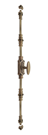 Hamilton Brass Stepney Door Brass Espagnolette Bolt or Cremone Bolt 9 feet Antique Brass Unlacquered Up to 9 feet Doors