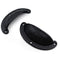 Textured Half Moon Cup Handle Strong Cast Iron Material | Drawer Pull Black Powder Coated Finish | Rustic Vintage Cabinet & Cupboard | 112 mm Length x 100 mm Hole-to-Hole Distance