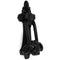 Vintage Cast Iron Door Knocker | Decorative Black Powder Coated Style Hardware Heavy Duty Black Metal for Front Doors, Gates & Entryways 210mm Tall, 155mm Wide, 34.5mm Depth