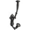 Vintage Wall Mounted Cast Iron Coat Hook with Dual Hooks | Antique Iron Finish | 233 mm Height x 117 mm Depth | Decorative Hanger for Coats, Hats | Heavy Duty Wall Hook, Black