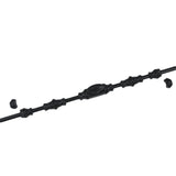 Hamilton Brass Barcheski Window Iron Espagnolette Bolt or Cremone Bolt Hardware 6 feet Textured Matt Black Up to 6 feet