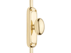 Signature Ironmongery Classic Oval Knob Door Brass Cremone Bolt 9 feet Polished Brass Lacquered for Doors Upto 9 feet - Signature Ironmongery