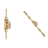Hamilton Brass Dalston Door Brass Espagnolette Bolt or Cremone Bolt 9 feet Polished Brass Lacquered Up to 9 feet Doors